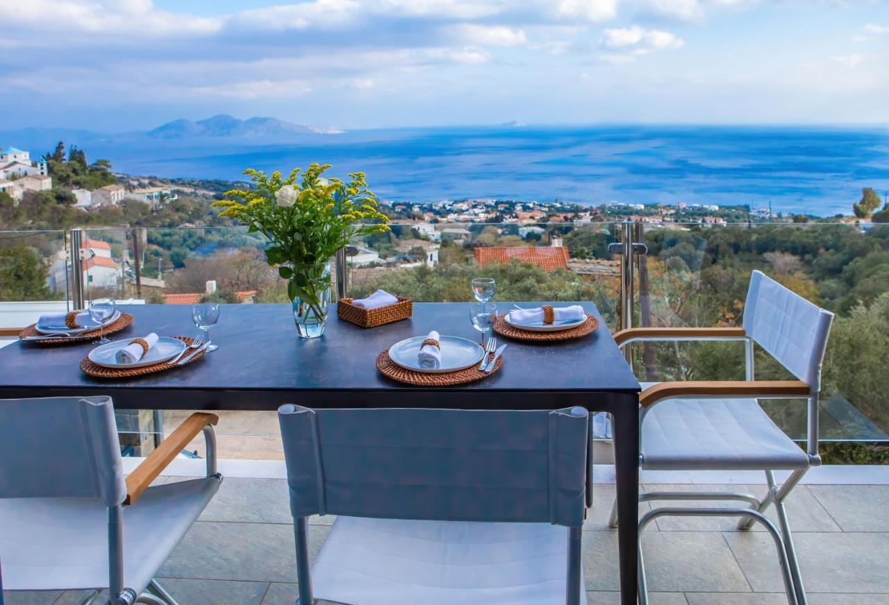 Tsapelas Villas Agios Kirykos  Luaran gambar