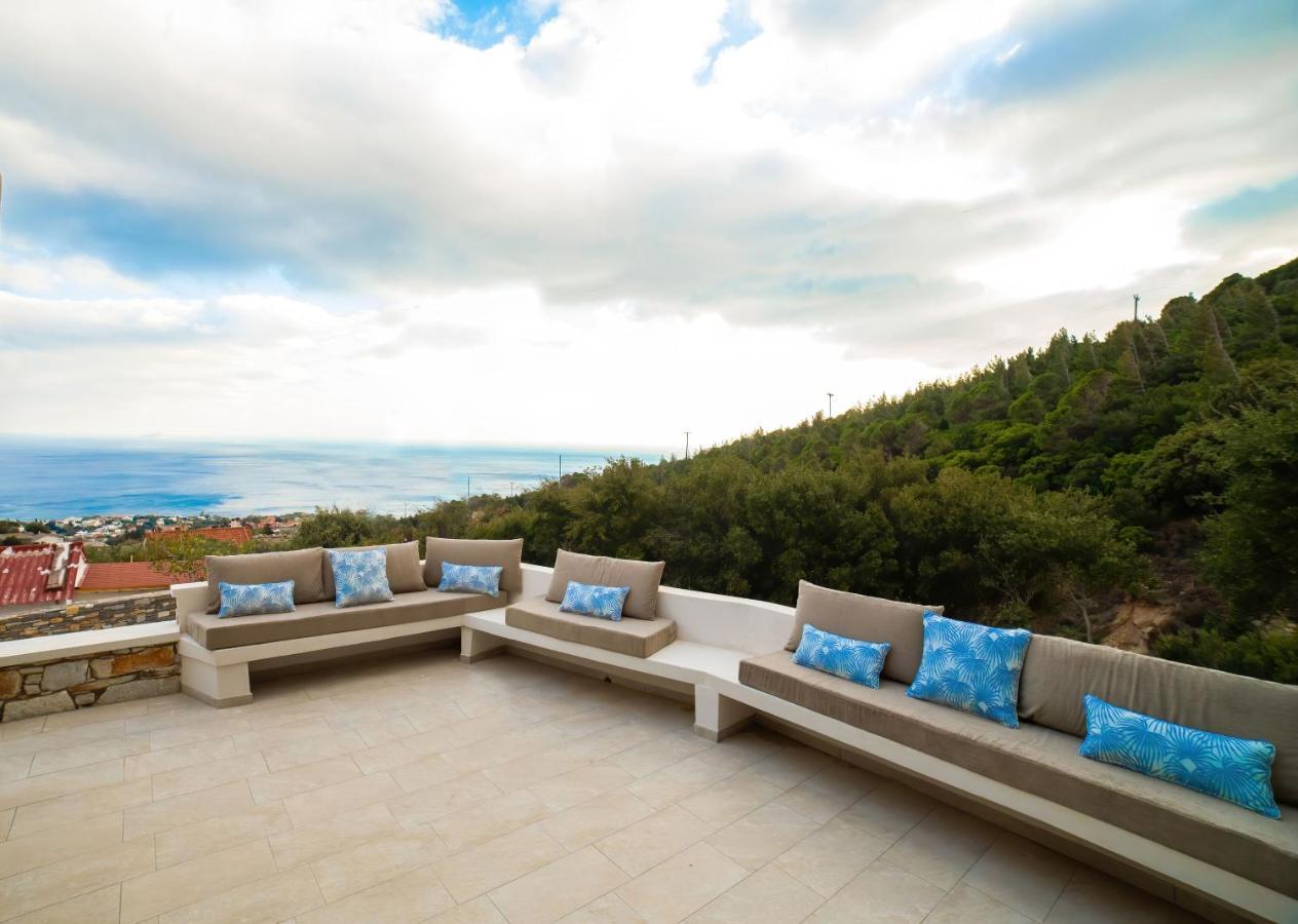 Tsapelas Villas Agios Kirykos  Luaran gambar