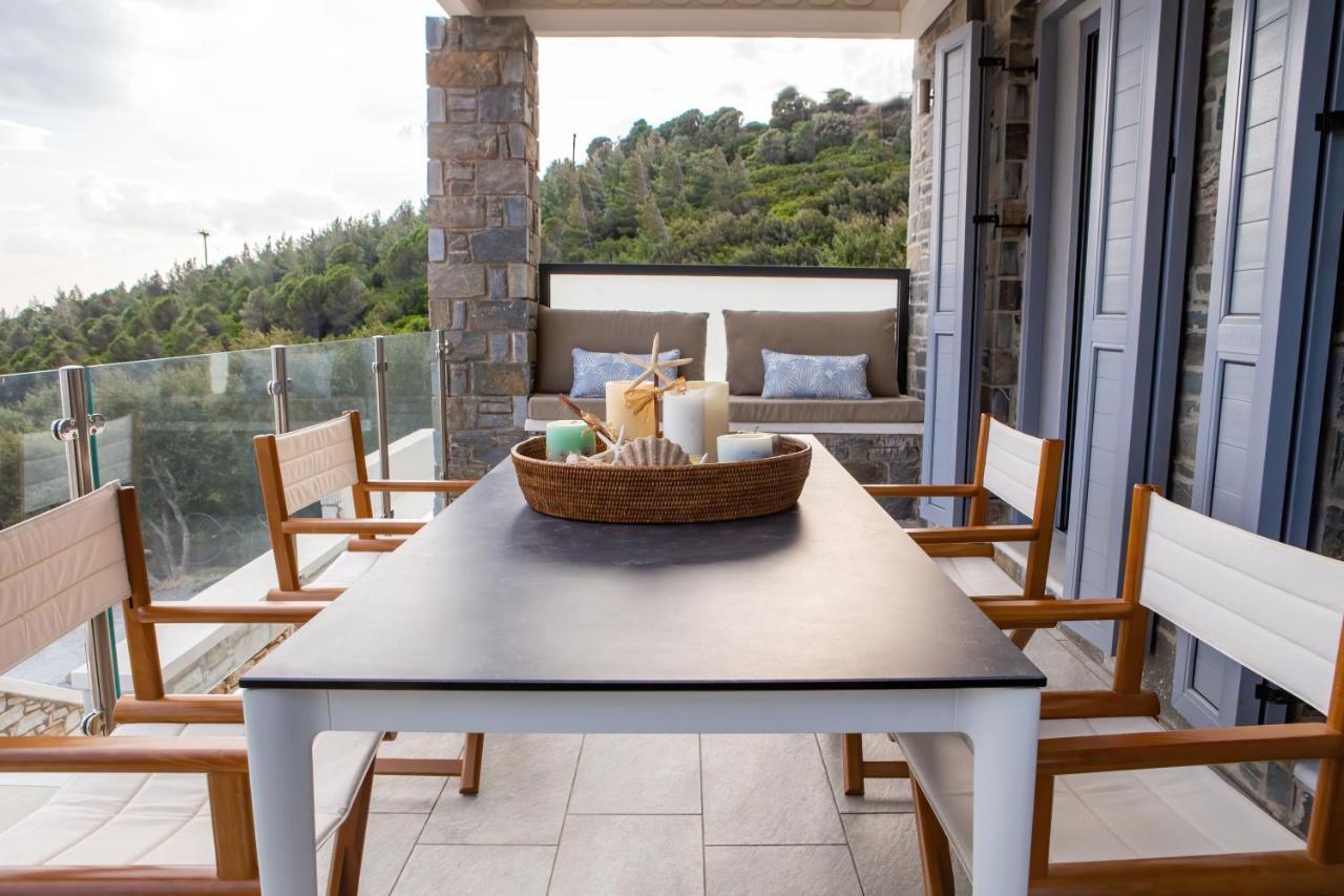 Tsapelas Villas Agios Kirykos  Luaran gambar