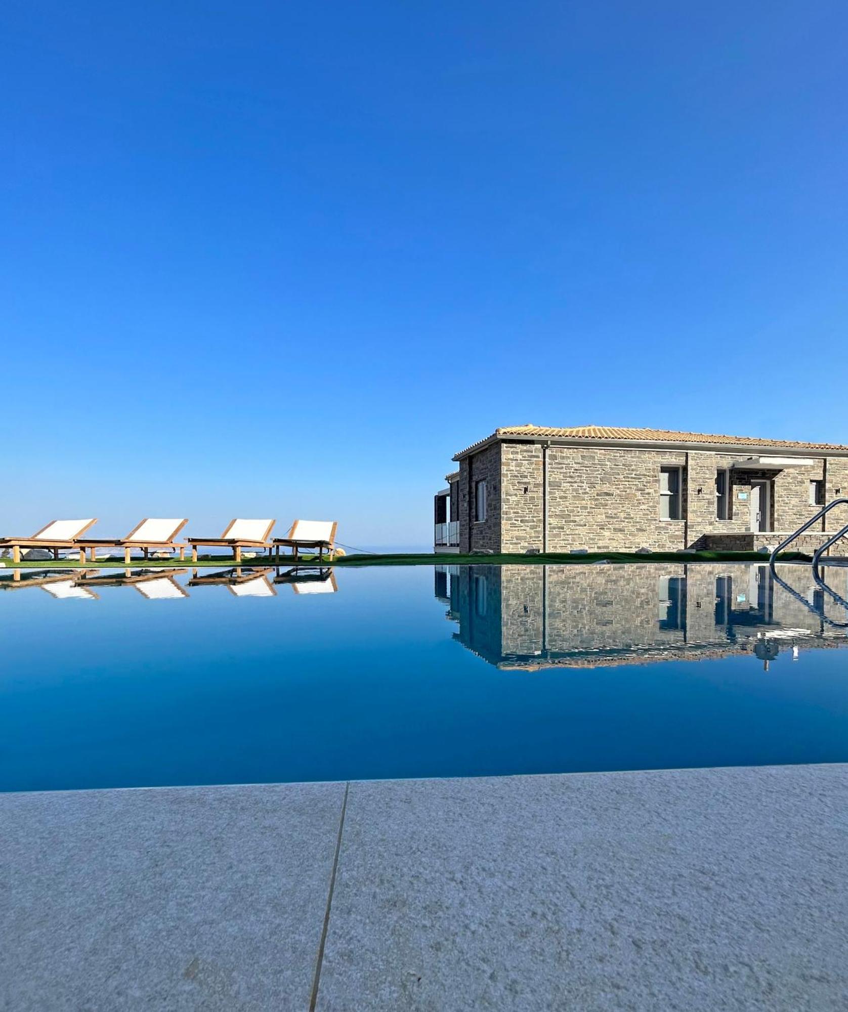 Tsapelas Villas Agios Kirykos  Luaran gambar