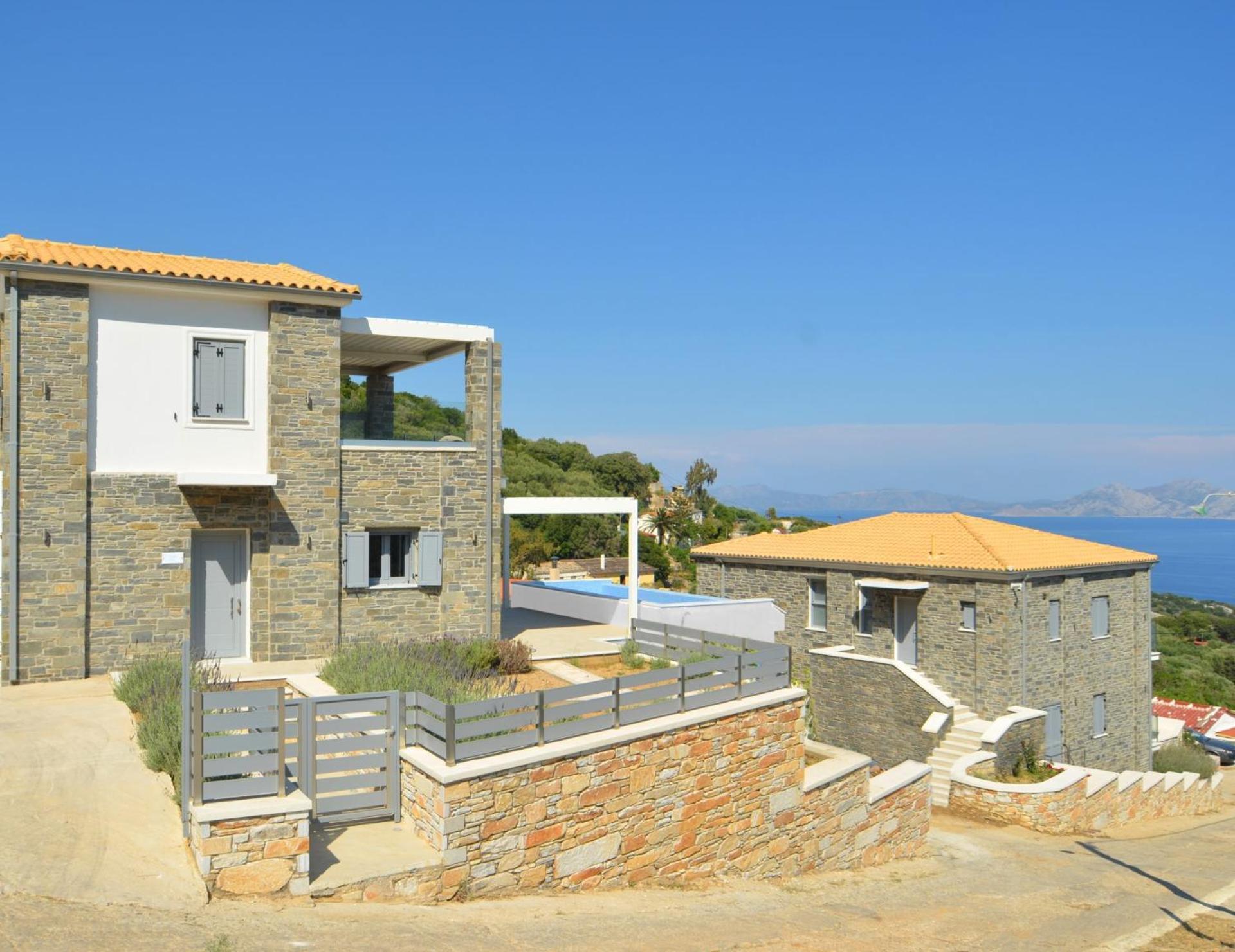 Tsapelas Villas Agios Kirykos  Luaran gambar