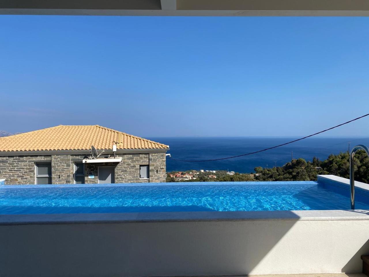 Tsapelas Villas Agios Kirykos  Luaran gambar
